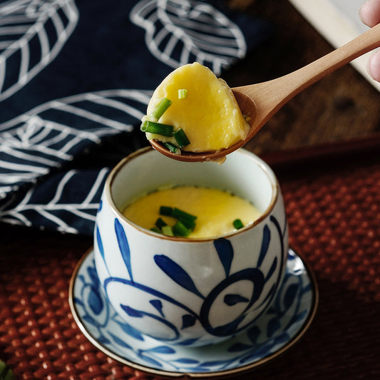 Keramikskål med lock, Egg Drop Soup – kinesisk äggsoppa (Dan Hua Tang)